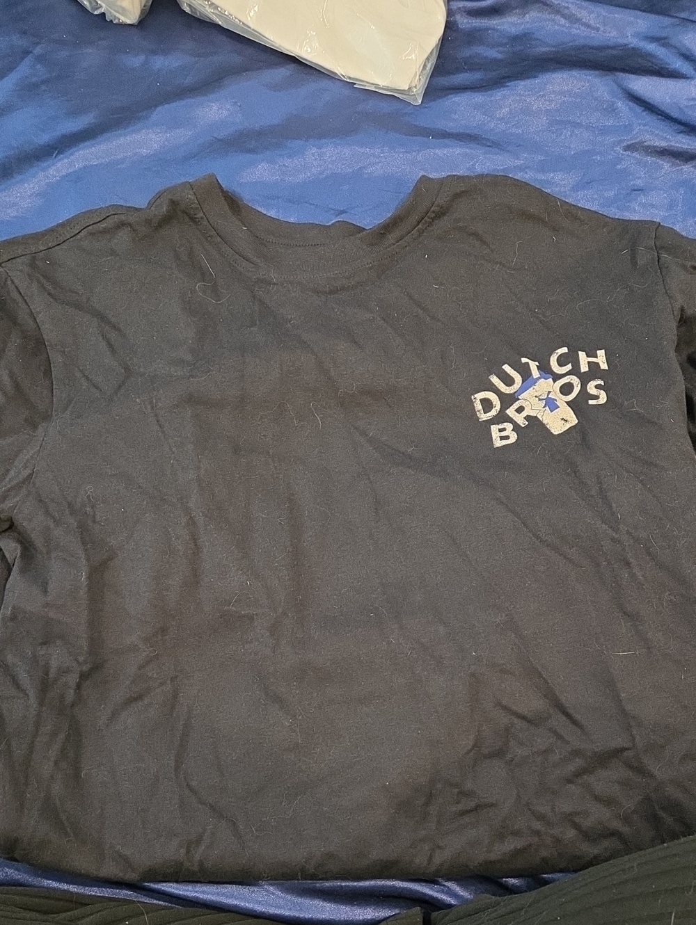 Dutch Bros Black Long Sleeve Tee with Small Chest Logo